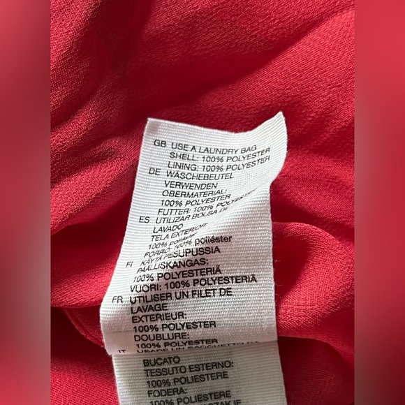 & Other Stories Women's red 100% POLYESTER Midi Dress size 12 Color red - Picture 10 of 16